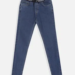 Allen Solly Junior Boys Jogger Fit Mid-Rise Stretchable Jeans-picture-3
