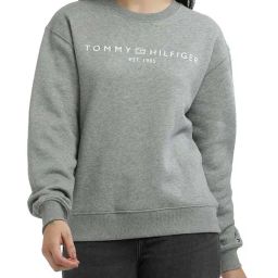 Tommy Hilfiger Grey Logo Regular Fit Sweatshirt-image-64