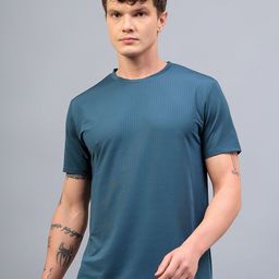 DIDA Men Dri-FIT Solid Round Neck T-shirt-image-36