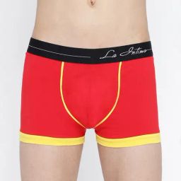 La Intimo Red Comfort Fit Trunks-image-44