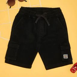 Pantaloons Junior Boys Black Cotton Shorts-image-112