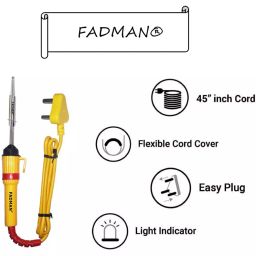 Fadman Beginner Basic Soldering Iron Kit Pack-10 25 W Simple (Flat Tip) image 3