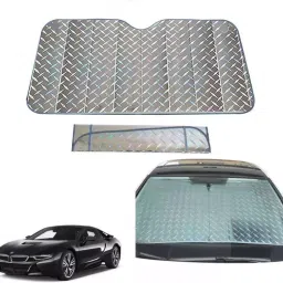 Auto Pearl F50 Dashboard Sun Shade Cover with Suction Cup for BMW i8 (Grey)-23