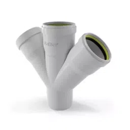 Finolex 4 inch SWR Ringfit Double Y Plain, 7574-25