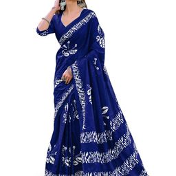HMP Fashion Batik Ikat Saree-image-56