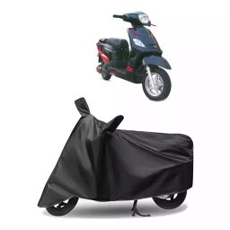 Auto Pearl Polyester Two Wheeler Cover for Hero Electric Electric NYX e5 (Grey)-33