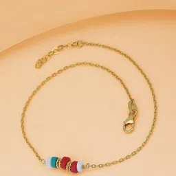 Carlton London Gold-Plated Brass Anklet-image-26