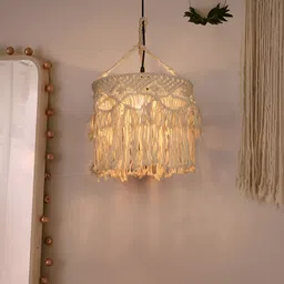 Fos Lighting White Textured Bohemian Abstract Shaped Ceiling Lamp-image-39