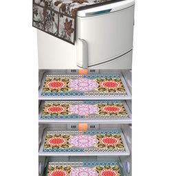 Dakshya Industries Fridge Top Cover and Fridge Mat Combo Set of 5-8