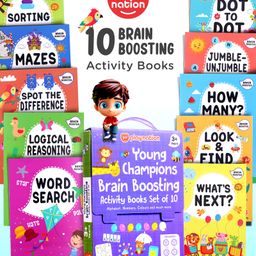 Young Champions Brain Boosting Activity Books Set of 10 - English-14
