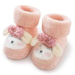 Kidofash Cotton Animal Embroidery Socks-Pink-image-46