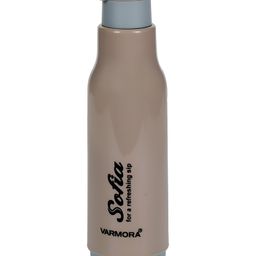 VARMORA HOMEWARE Sofia Insulated Bottle FDA Approved BPA-Free Hot & Cold Compatible - 600ml- Brown-image-2