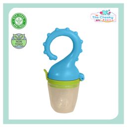 Tinny Tots Baby Soft Silicone Fresh Vegetable Fruit Food Feeder Nibbler Sucker Teether BPA Free for New Born/Toddler/Infants (ASSORTED COLOURS)-17