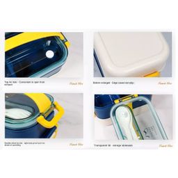 COMERCIO Leak-Proof Thermal Insulation Double Layer Lunch Box (Color May Vary) image 3