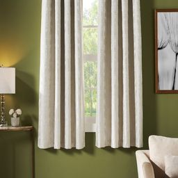 Deco Window Champagne 2 Pieces Printed Black Out Window Curtain-picture-47