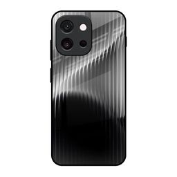 QRIOH Monochrome Arc Printed Ultra Shockproof Silicone OnePlus 13T 5G Glass Back Case-image-93