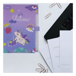 FunBlast Unicorn Theme File Folder with 6 Pockets  Purple image 4