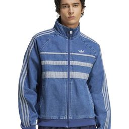 ADIDAS Originals FIRST TT Men Striped Mock Collar Cotton Front-Open Sweatshirt-image-38