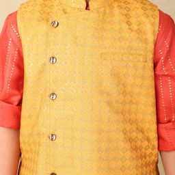 Fabindia Hand Block Printed Nehru Jacket image 2