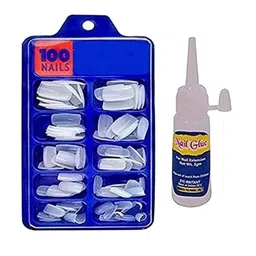 YELGO Set of 100 Artificial Reusable Nails With Nail Glue image 3