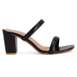 ZENVO Open Toe Block Heels image 4