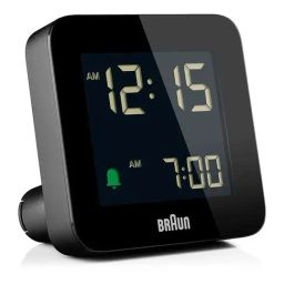 Braun Black Digital Radio Controlled Travel Alarm Clock-6