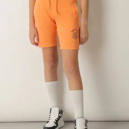 Jack & Jones Junior Orange Solid Shorts-image-36
