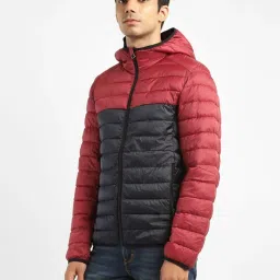 Levi's Red Regular Fit Colour Block Hooded Jacket image 3