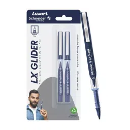 Schneider LX Glider 1 Black & 1 Blue Roller Ball Pen (Pack of 2)-image-90