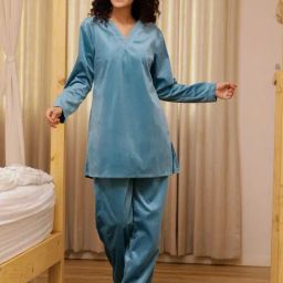 SAY Blue Pyjamas Set-image-23