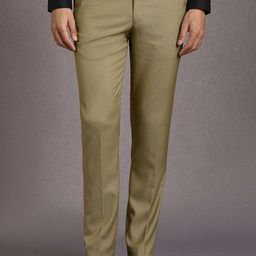 Louis Philippe Men Textured Slim Fit Formal Trousers-picture-1