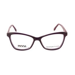 INVU A4016E Navy Full Rim Cat Eye Frame-image-2