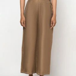Fabindia Brown Mid Rise Palazzos-image-47