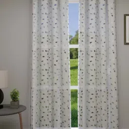 GM White Polyester Curtain - Set of 2-7