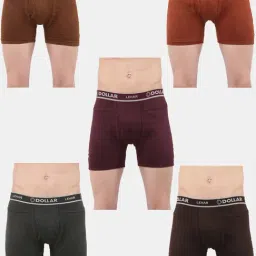 Dollar Lehar Multicolor Solid Fine Pocket Trunks (Pack of 5)-picture-19