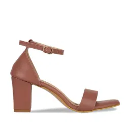 Iconics Women's Chocolate Ankle Strap Sandals-89