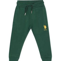 U.S. Polo Assn. Boys Dark Green Solid Joggers-image-75