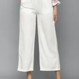 Allen Solly White Mid Rise Culottes-picture-48