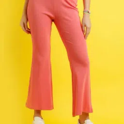 zink Z Pink Cotton High Rise Pants-image-21