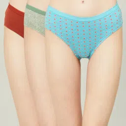 Ginger by Lifestyle Assorted Color Printed Panties - Pack Of 3-image-13