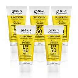 Globus Naturals Ultra Sheen Defense Sunscreen SPF 50 PA+++ - Pack of 5-44