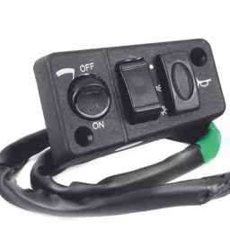 Uno Minda HANDLE BAR SWITCH - RIGHT SIDE - LIGHT & HORN - WITH WIRE (2 COUPLER) for 3W - BAJAJ FE 2S/4S, RE 205, RE 2S/4S, CNG, LPG, Diesel, GC 1000 (SW-0742) image 2