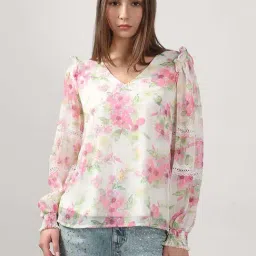 Vero Moda White Printed Top-image-37