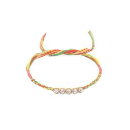 NVR Multicolor Religious Designer Artificial Stones Thread Rakhi - Set of 2 image 4