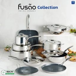 Tramontina Silver Stainless Steel Triply Pressure Cooker 1.5L-14
