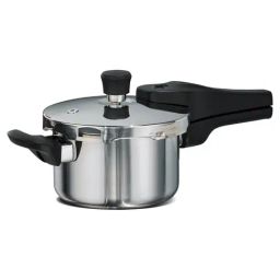 Tramontina Silver Stainless Steel Triply Pressure Pan 3.5L-24