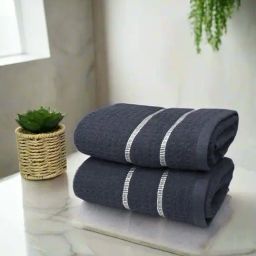 Bianca Mint-Tea Dk.Grey Cotton 480 GSM Hand Towels - Set of 2-image-6