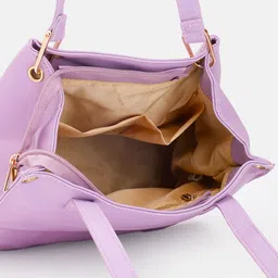 Fastrack Solid PU Structured Shoulder Bag with Drawstring Detail image 5