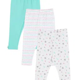Miniklub Girls Multicolor Knit Printed Regular Fit Leggings - Pack of 3-picture-41