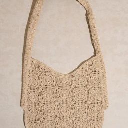 Westside Home Beige Crochet Knitted Bag-image-60